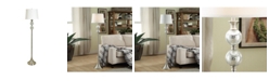 Crestview Collection 61.5" Metal and Glass Floor Lamp